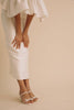 Strappy Sandals with Bow Detail (White) - Bridal Studio - Bridal RTW Dresses & Accessories - Vania Romoff