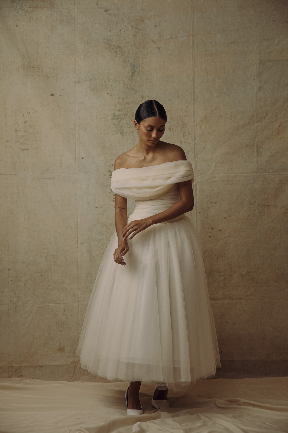 Agatha blouse set up gray andmary