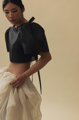 The Camisa Top in Matte Organza