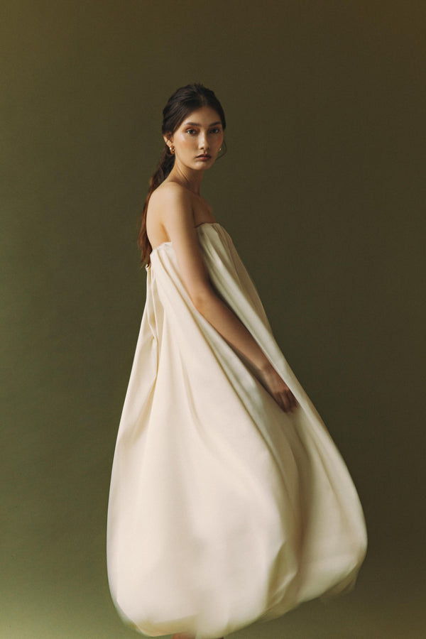 Alva Dress in Cream - Women's RTW Dresses & Accessories - Made In The Philippines - Vania Romoff