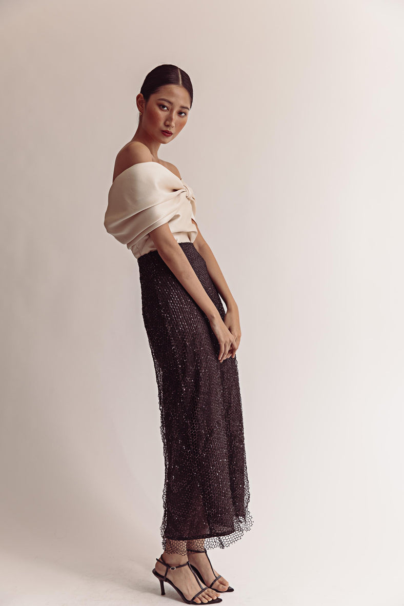 Nili Top in Light Gold - Women's RTW Dresses & Accessories - Made In The Philippines - Vania Romoff