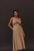 Magda Dress in Khaki - Women's RTW Dresses & Accessories - Made In The Philippines - Vania Romoff