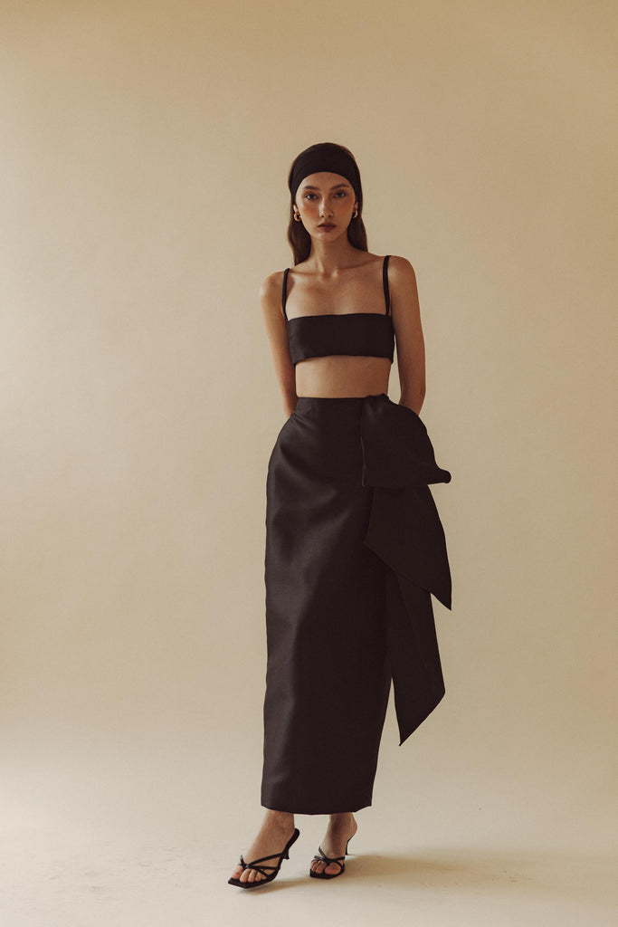Saloni Skirt in Black - Women's RTW Dresses & Accessories - Made In The Philippines - Vania Romoff