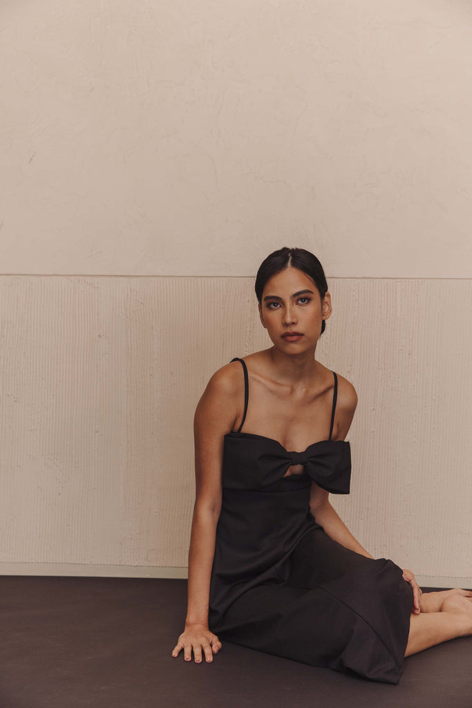 Magda Dress in Black - Women's RTW Dresses & Accessories - Made In The Philippines - Vania Romoff