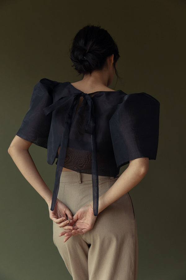 Camisa Top (Black) - Women's RTW Dresses & Accessories - Made In The Philippines - Vania Romoff