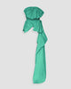 Vania Romoff Simone Top Green made in taffeta and shaped by hand-sewn statement bows