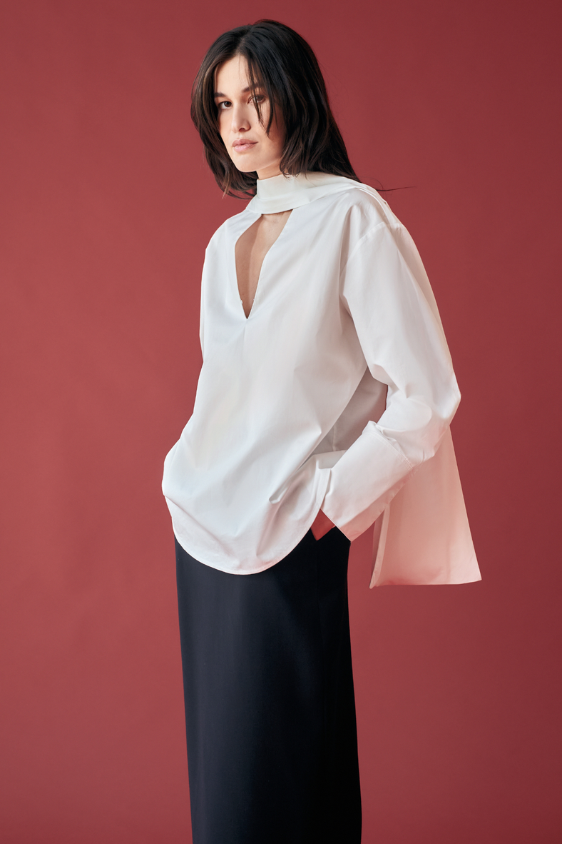 The Tunic Shirt with Scarf