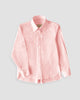 Vania Romoff Boyfriend Shirt Apricot made with cotton poplin, has a bow at the back and comes with a scarf