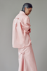 Vania Romoff Boyfriend Shirt made with cotton poplin, has a bow at the back and comes with a scarf