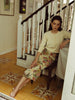 Vania Romoff Cosette Skirt in floral brocade featuring a sleek column silhouette