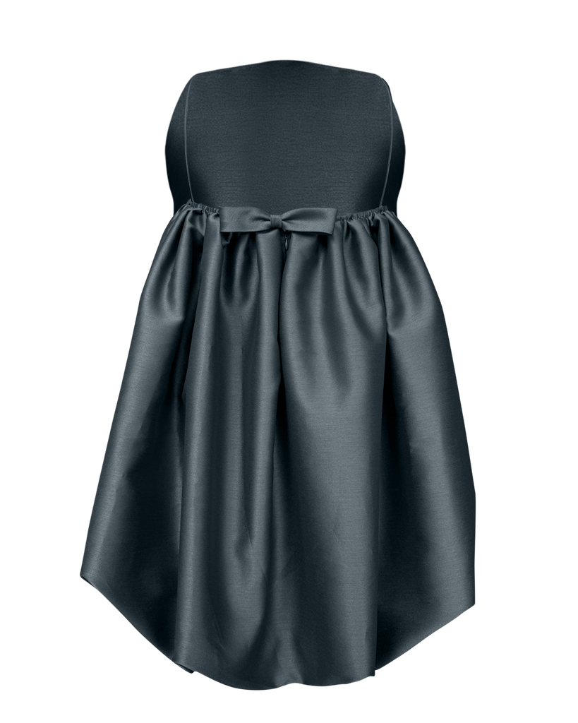 Vania Romoff Eloise Dress in Pink crafted from silk with ribbon detail at the back 