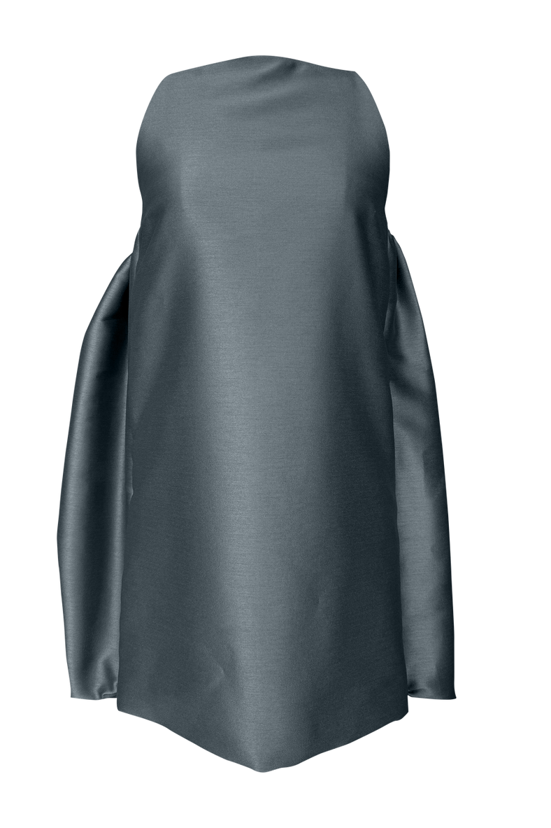 Vania Romoff Eloise Dress in Pink crafted from silk with ribbon detail at the back 