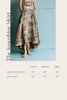 Vania Romoff Josephine Skirt in floral brocade with concealed back zipper measurements