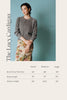 Vania Romoff Lucy Cardigan crafted from soft wool with ribbon detail at the back measurements
