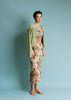 Vania Romoff Lucy Cardigan in Pistachio crafted from soft wool with ribbon detail at the back