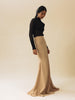 Vania Romoff Sienna Skirt Nude made from stretch crepe and is floor-length