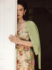 Vania Romoff Sylvia Dress in floral brocade with concealed back zipper