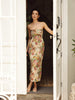 Vania Romoff Sylvia Dress in floral brocade with concealed back zipper