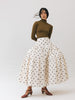 Vania Romoff Tabi Skirt Cream Polka Dot made from spun organza and layered with tulle