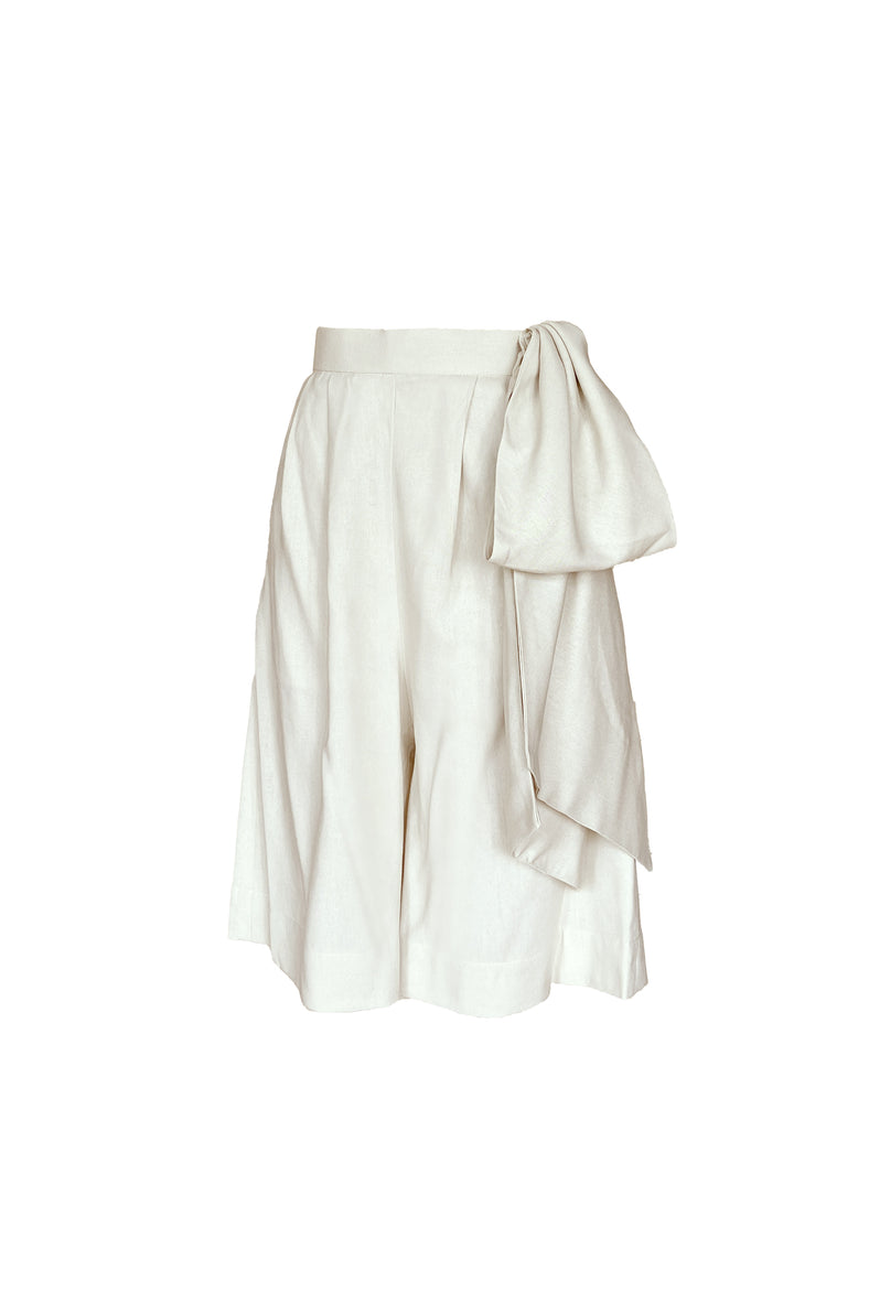 Lila Shorts in Oat - Women's RTW Dresses & Accessories - Made In The Philippines - Vania Romoff