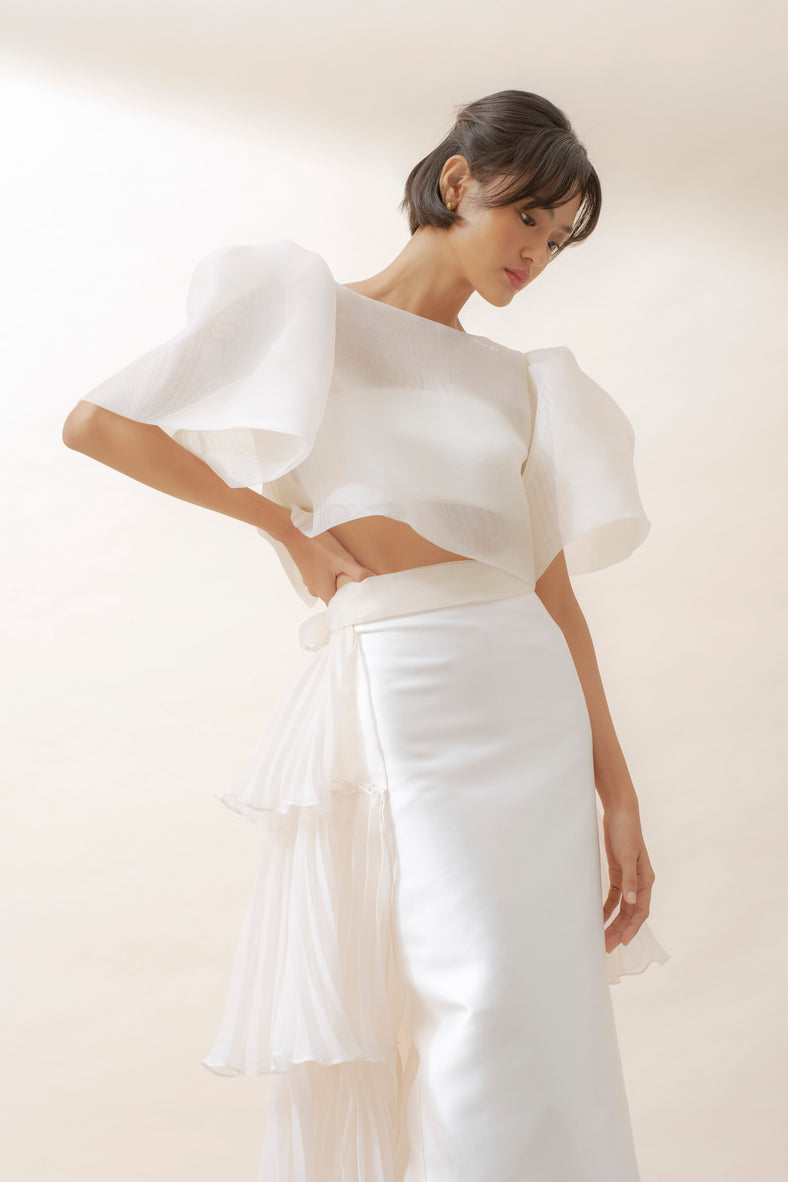 Camisa Top in French Gauze - Bridal Studio - Bridal RTW - Vania Romoff