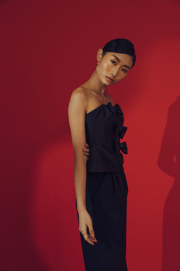 Kara Strapless Top (Black) - Women's RTW Dresses & Accessories - Made In The Philippines - Vania Romoff