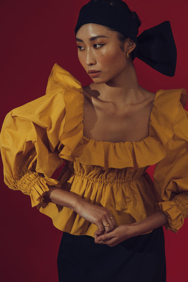 Alma Top (Marigold) - Women's RTW Dresses & Accessories - Made In The Philippines - Vania Romoff