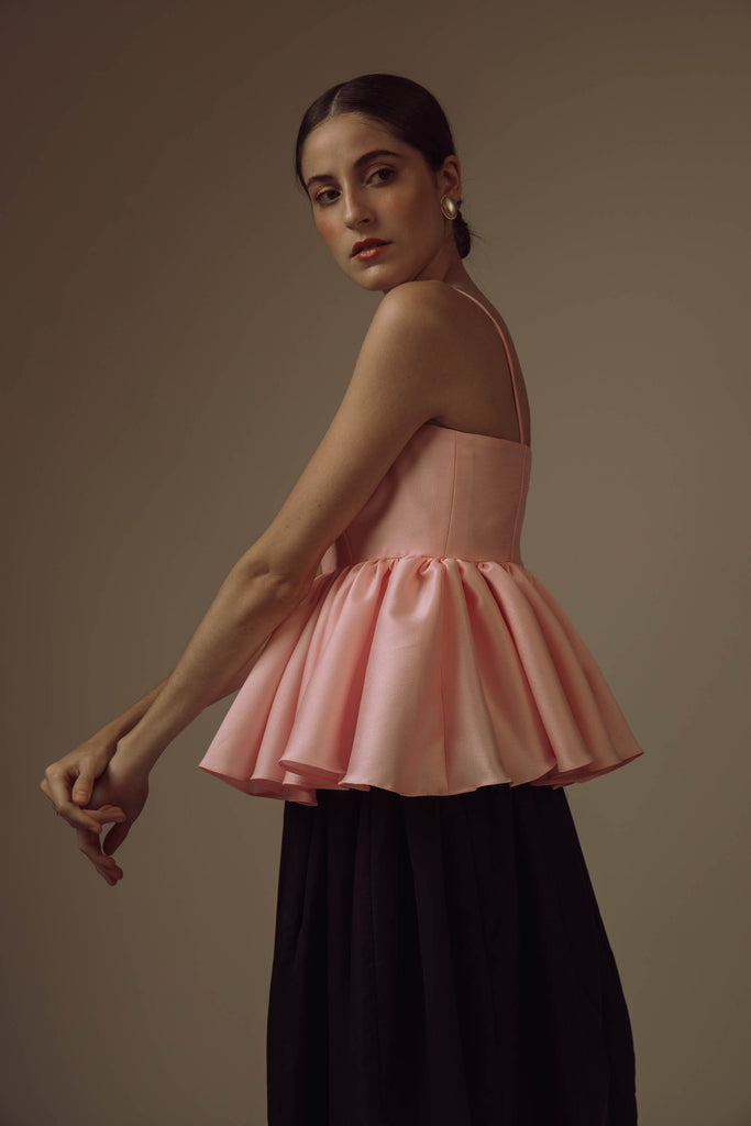 Sora Top in Baby Pink - Women's RTW Dresses & Accessories - Made In The Philippines - Vania Romoff
