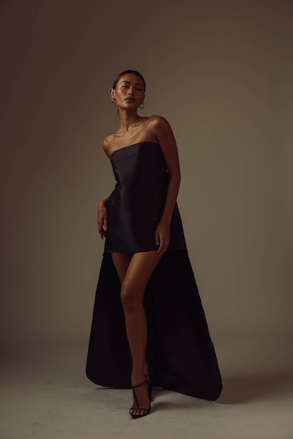 Ghala Dress in Black - Women's RTW Dresses & Accessories - Made In The Philippines - Vania Romoff