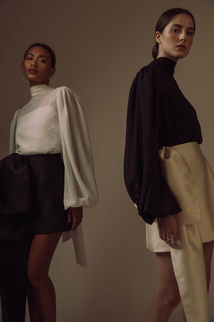 Lidia Top in Black - Women's RTW Dresses & Accessories - Made In The Philippines - Vania Romoff
