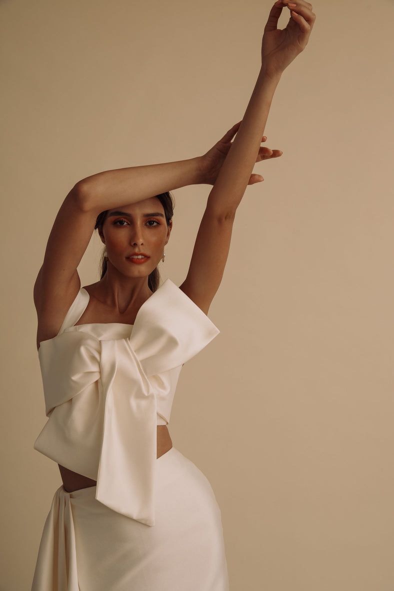 The Camden Crop Top - Bridal Studio - Bridal RTW Dresses & Accessories - Vania Romoff