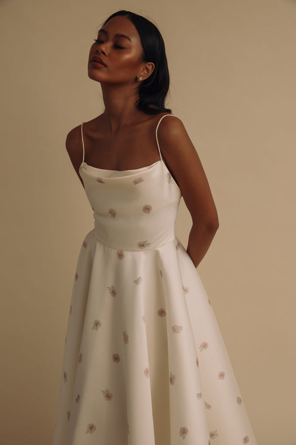 The Grace Dress in Rosette - Bridal Studio - Bridal RTW Dresses & Accessories - Vania Romoff