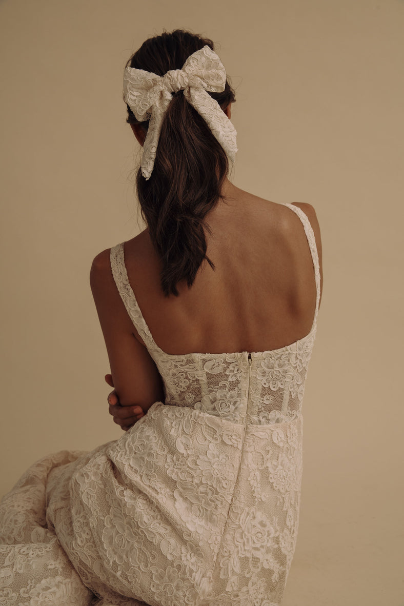 Lace Bow - Bridal Studio - Bridal RTW Dresses & Accessories - Vania Romoff