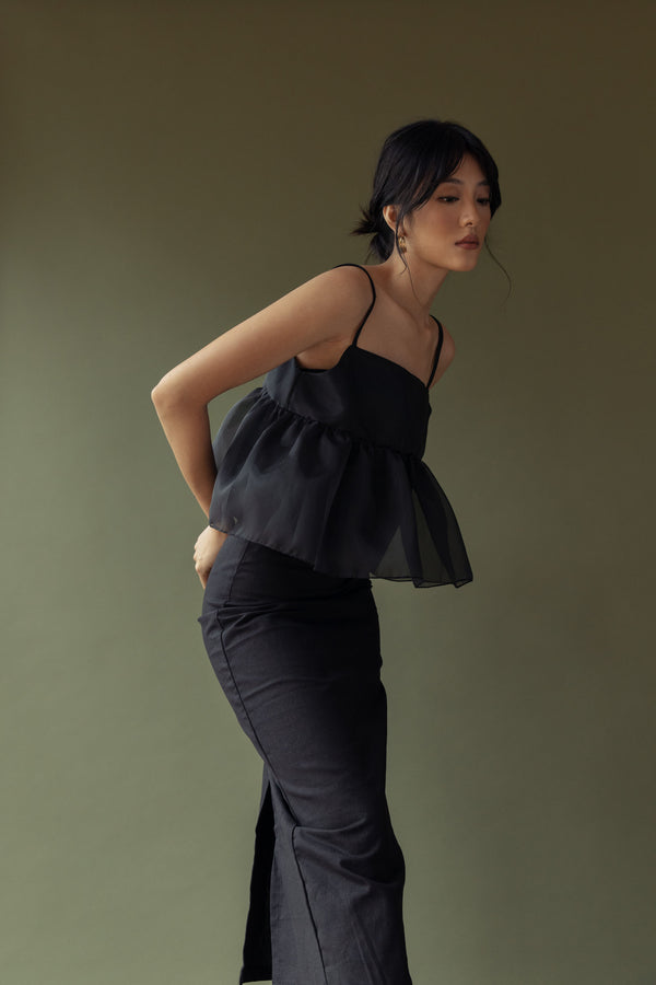 Sabine Top (Black) - Women's RTW Dresses & Accessories - Made In The Philippines - Vania Romoff