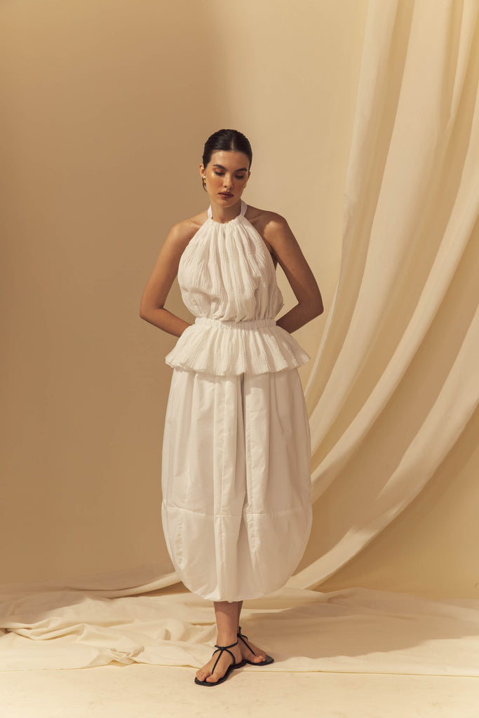 Inna Top in Ivory - Women's RTW Dresses & Accessories - Made In The Philippines - Vania Romoff