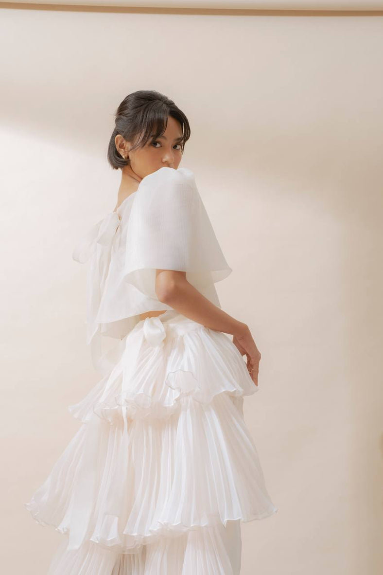 Camisa Top in French Gauze - Bridal Studio - Bridal RTW - Vania Romoff